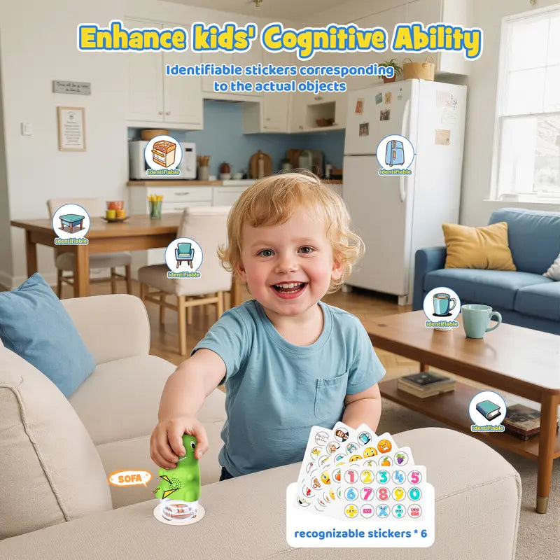 Interactive Dino Phonics Reader Set – Tap-to-Read Learning Cards & Stickers