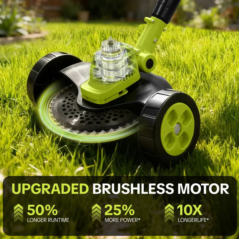 21V Cordless 3-in-1 Grass Trimmer & Mini Mower