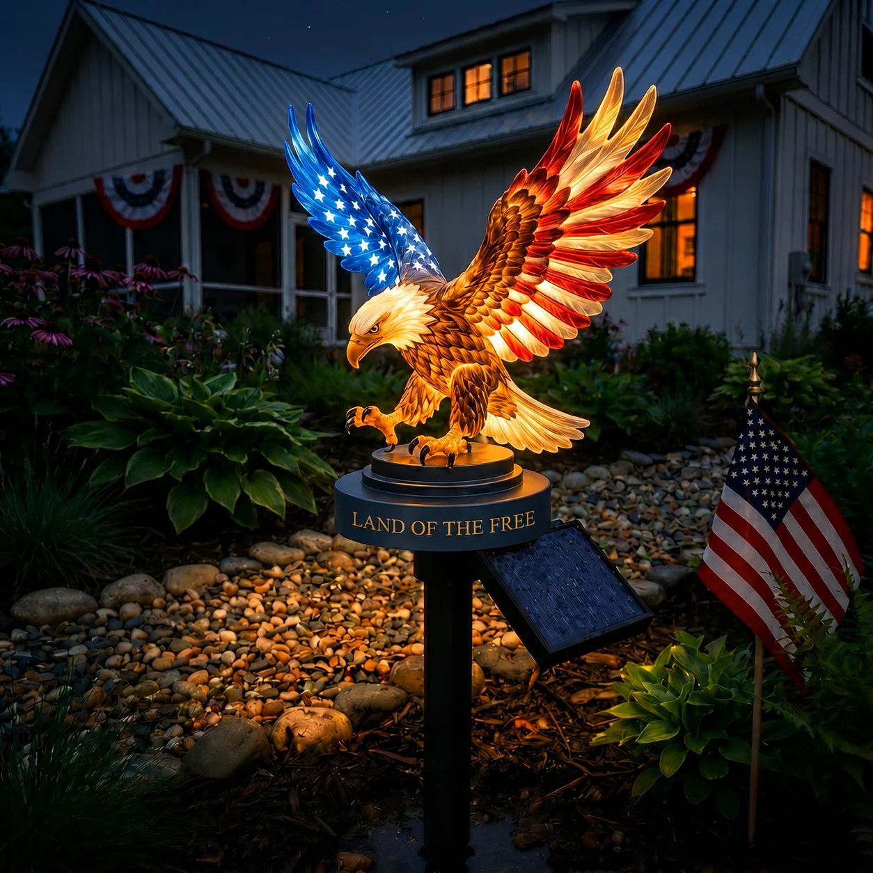 Solar Eagle Garden Light