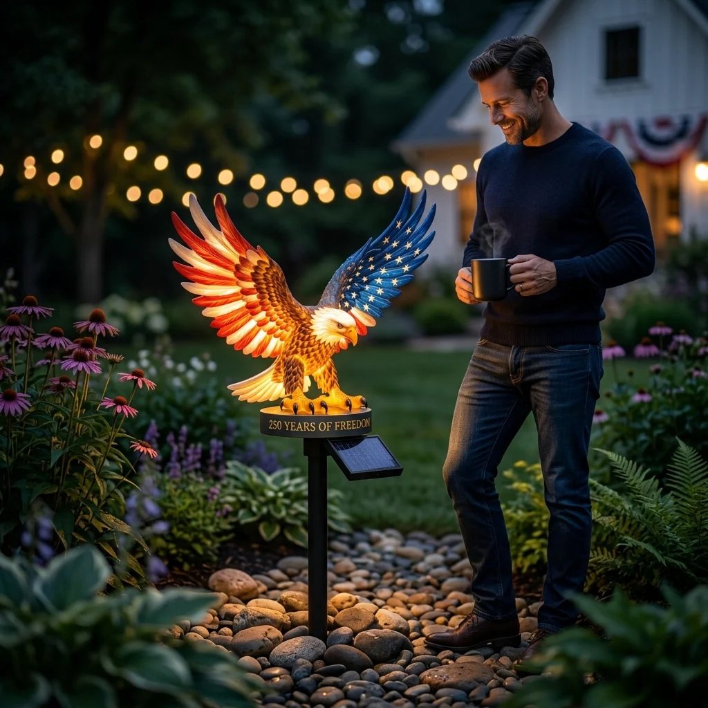 Solar Eagle Garden Light