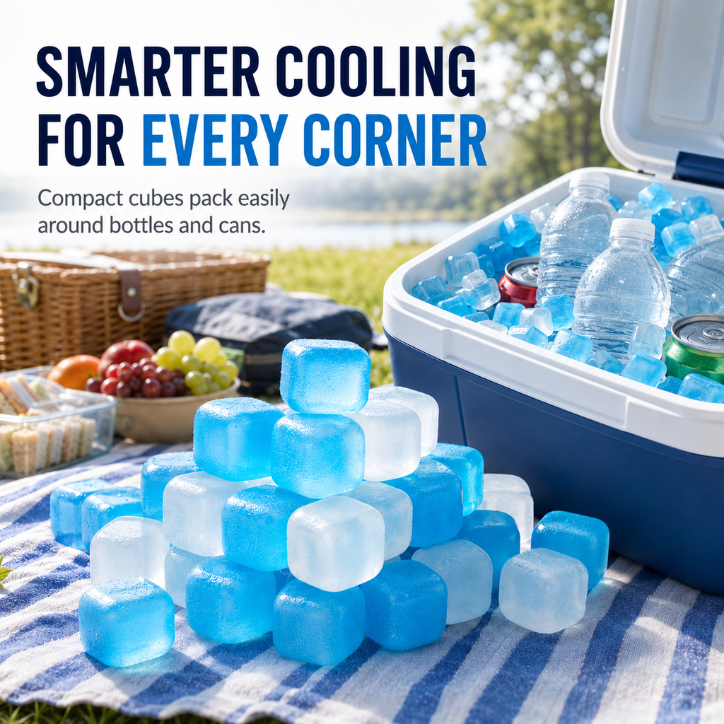🧊Reusable Cooling Cubes for Drinks & Coolers
