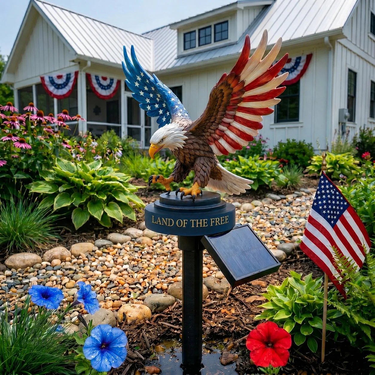Solar Eagle Garden Light