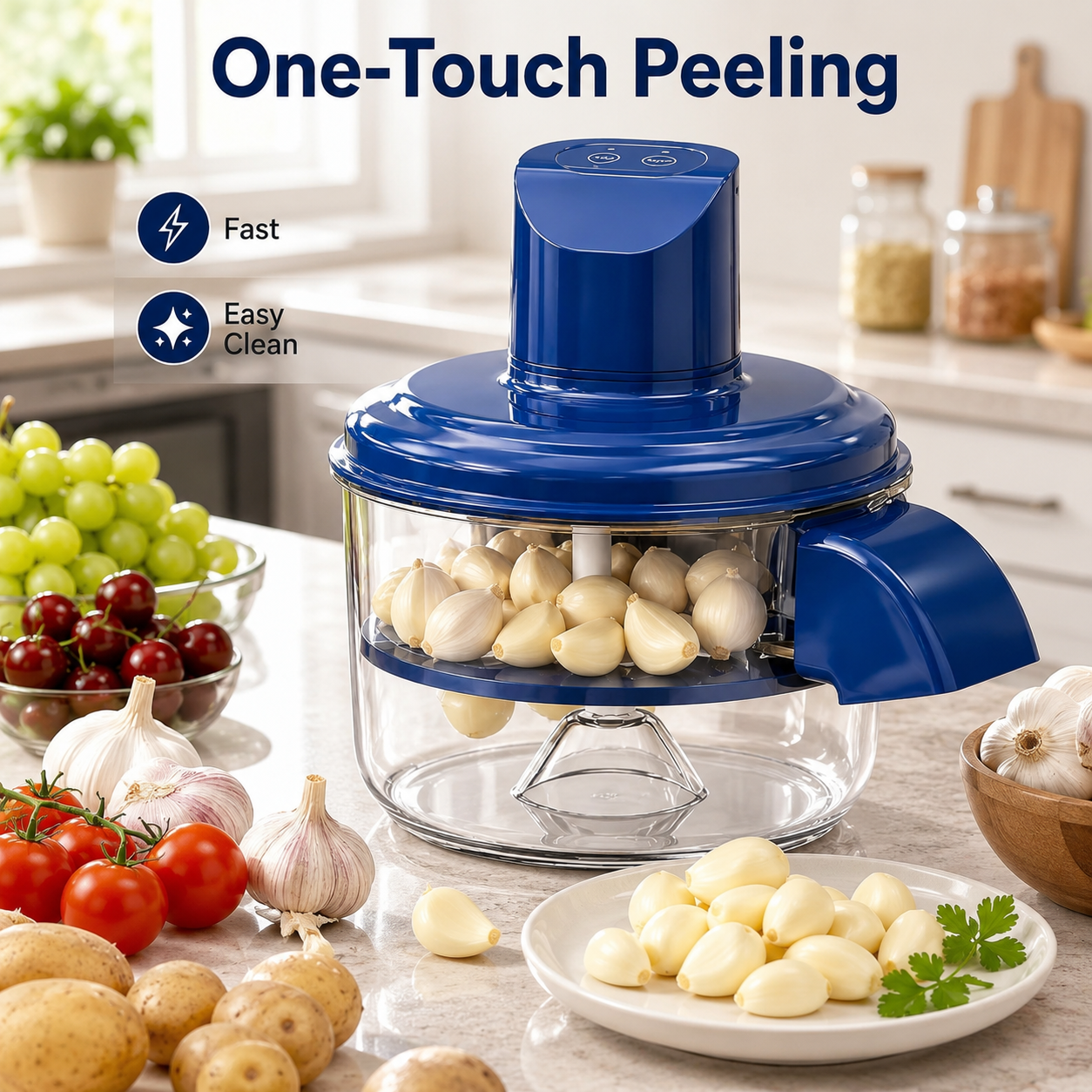🧄🍇No More Peeling by Hand⚡Electric Peeler