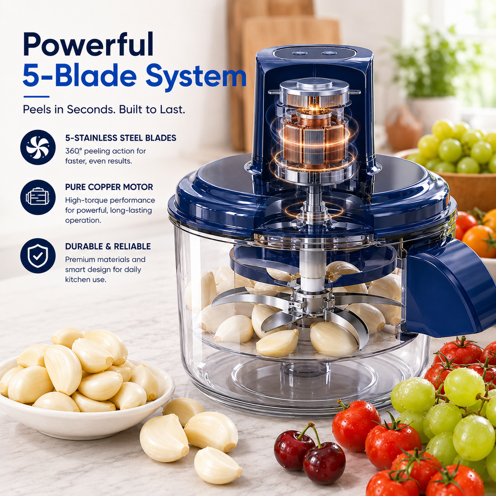 🧄🍇No More Peeling by Hand⚡Electric Peeler