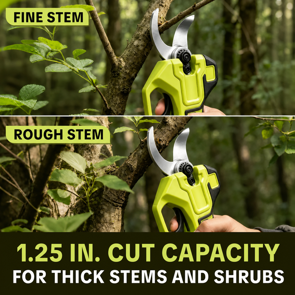 ✂️🌳Cordless Electric Pruning Shears – 21V Battery Powered Garden Cutter