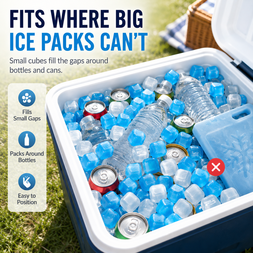 🧊Reusable Cooling Cubes for Drinks & Coolers