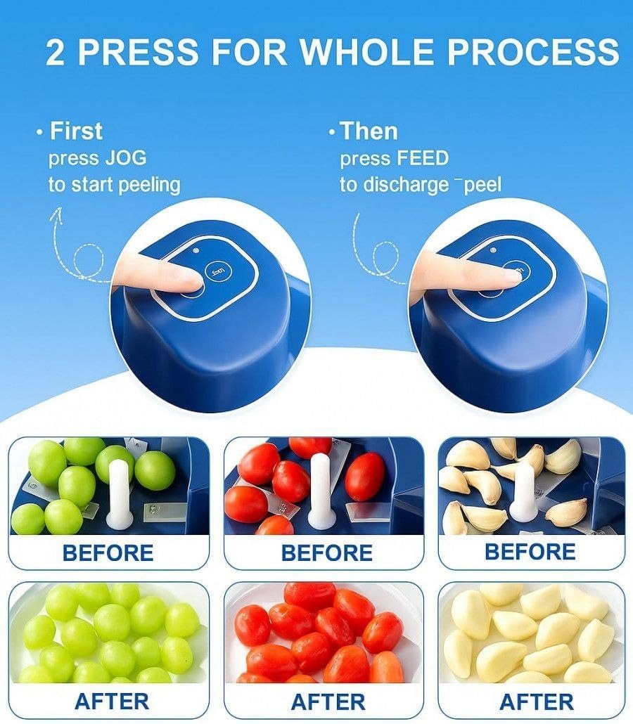 🧄🍇No More Peeling by Hand⚡Electric Peeler